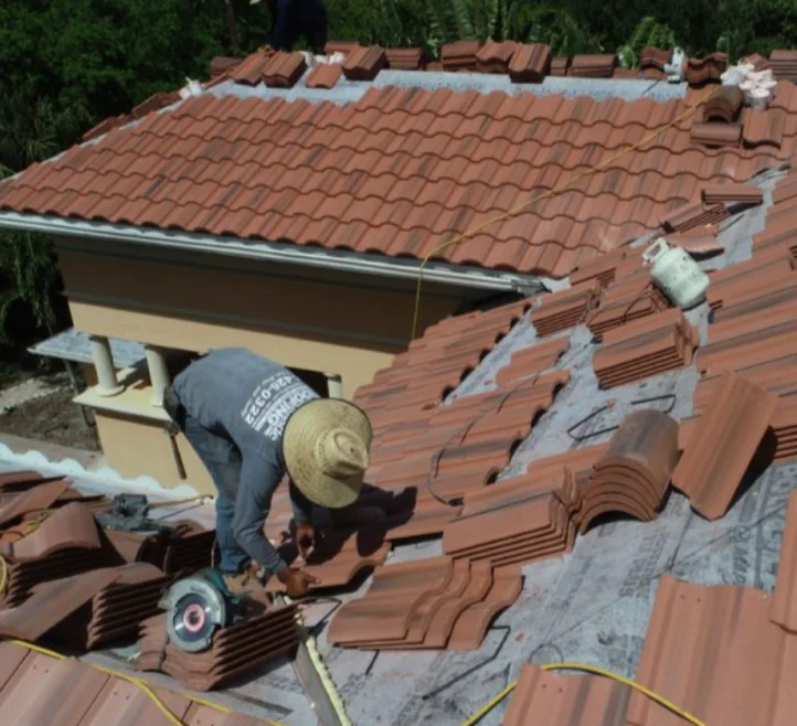 Tile roof installation